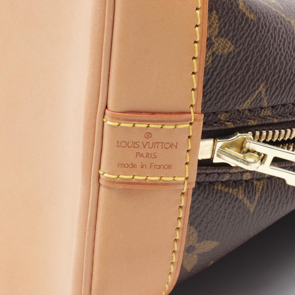 LOUIS VUITTON Alma PM Handbag Leather Brown - Picture 4 of 9